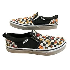 Vans Slip-On Butterfly Checkerboard Sneakers Women’s 6 RARE 2020